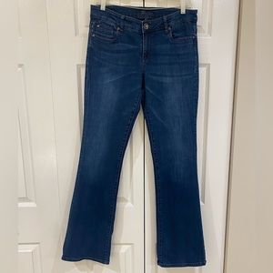 Low-Rise, Wide Leg Jeans by Kut